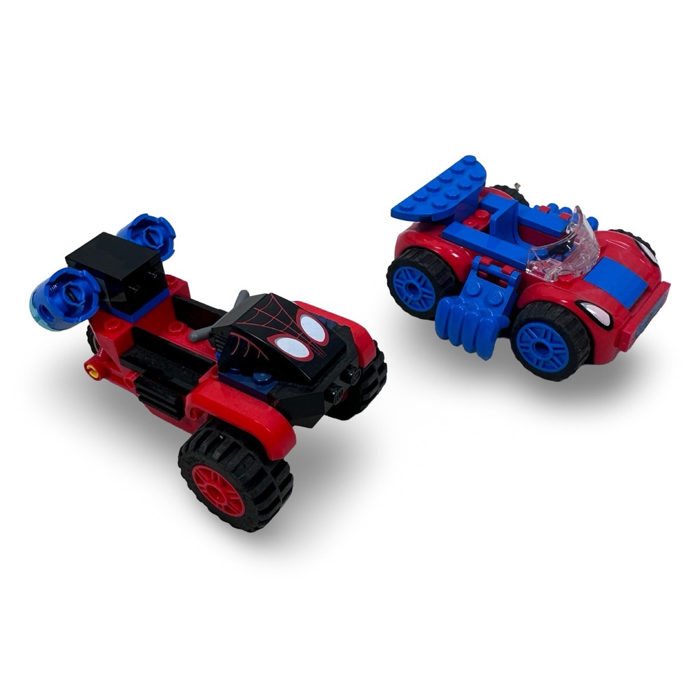Lego Marvel Super Heroes Spider-Man Red Blue Race Car‎ Trike 10781 NOT COMPLETE